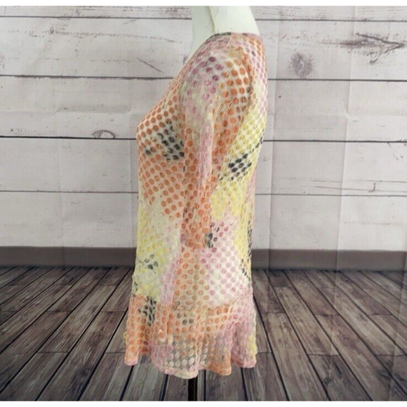 John Paul Richard Top Blouse Womens Large Multicolor Mesh Knit Costal Breathable - Picture 4 of 12